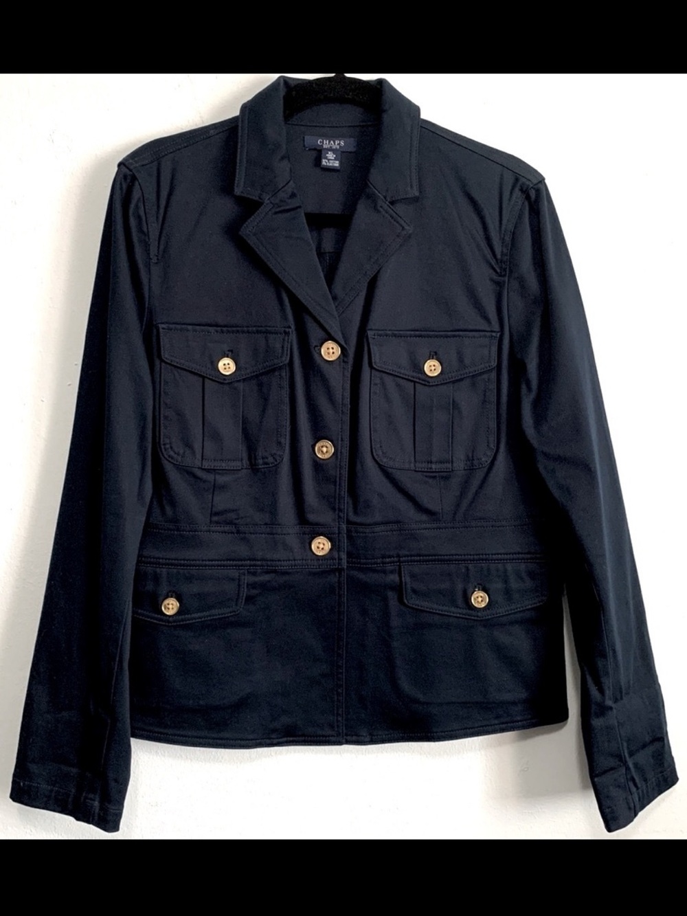 Chaps Nautical Military Style Blazer